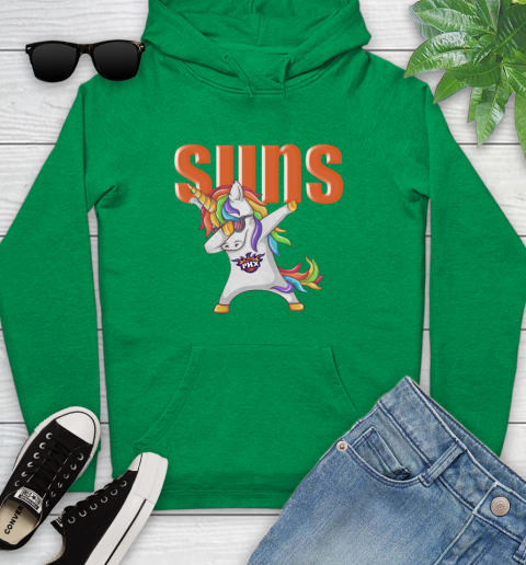 Phoenix Suns NBA Basketball Funny Unicorn Dabbing Sports Youth Hoodie 7