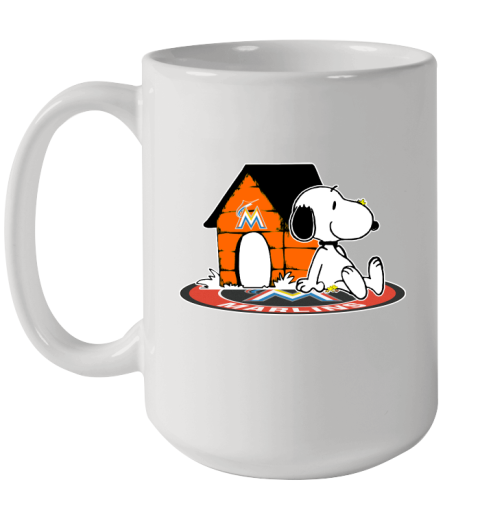 MLB Baseball Miami Marlins Snoopy The Peanuts Movie Shirt Ceramic Mug 15oz