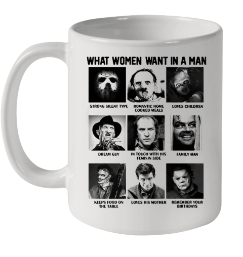 What Women Want In A Man Strong Silent Type Loves Children Ceramic Mug 11oz