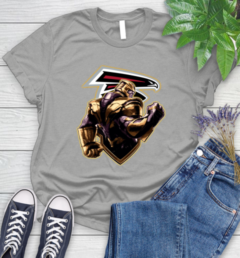 NFL Thanos Avengers Endgame Football Sports Atlanta Falcons Women's T-Shirt 10