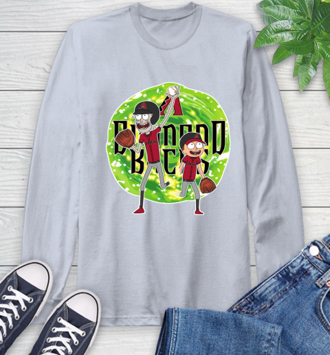 MLB Arizona Diamondbacks Rick And Morty Baseball Sports Long Sleeve T-Shirt 6