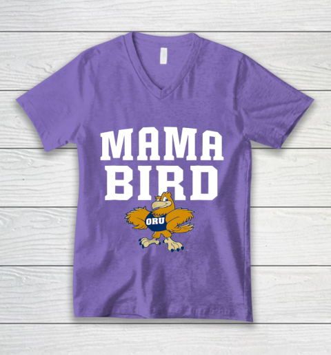 Oral Roberts Golden Eagles Mama Mascot V-Neck T-Shirt 8