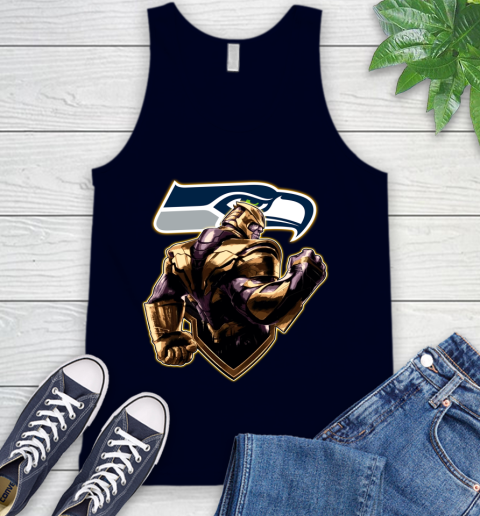 NFL Thanos Avengers Endgame Football Sports Seattle Seahawks Tank Top 3