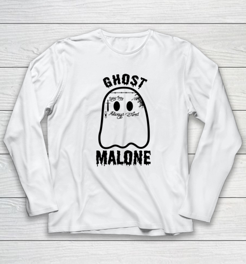 Funny Halloween Spooky Season Fall Season Cute Ghost Malon Long Sleeve T-Shirt