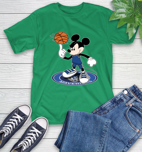 NBA Basketball Dallas Mavericks Cheerful Mickey Disney Shirt T-Shirt - Image 9