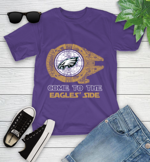 NFL Come To The Philadelphia Eagles Wars Football Sports Youth T-Shirt 3