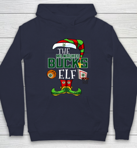 Milwaukee Bucks Christmas ELF Funny NBA Hoodie 2