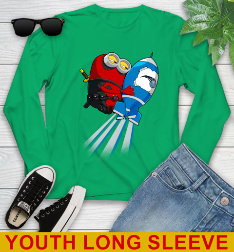 NBA Basketball Orlando Magic Deadpool Minion Marvel Shirt Youth Long Sleeve 7