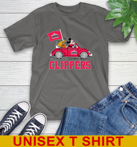 NBA Basketball LA Clippers Pluto Mickey Driving Disney Shirt T-Shirt 8