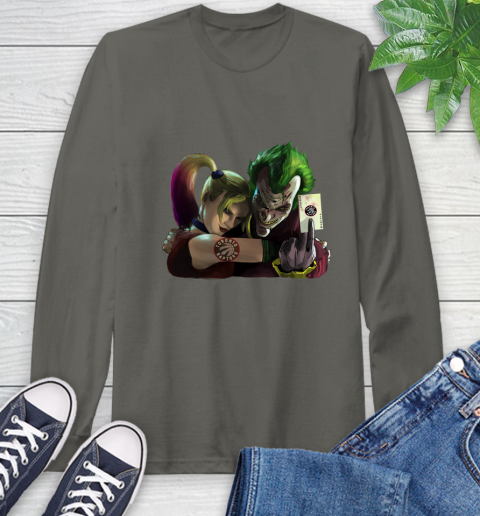 Toronto Raptors NBA Basketball Joker Harley Quinn Suicide Squad Long Sleeve T-Shirt 8