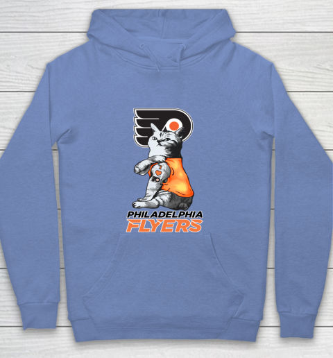 NHL My Cat Loves Philadelphia Flyers Hockey Youth Hoodie 8