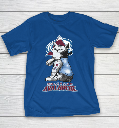NHL My Cat Loves Colorado Avalanche Hockey Youth T-Shirt 6