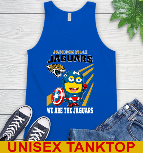 NFL Football Jacksonville Jaguars Captain America Marvel Avengers Minion Shirt Tank Top 4