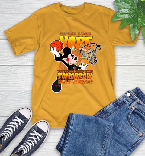 Miami Heat NBA Basketball Mickey Disney Never Lose Hope T-Shirt 2