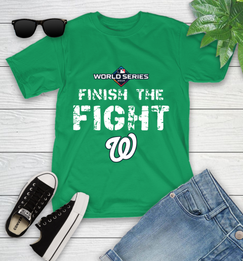 Finish The Fight Washington Nationals World Series 2019 Youth T-Shirt 8