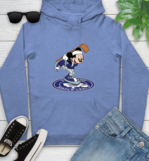 NHL Hockey Toronto Maple Leafs Cheerful Mickey Disney Shirt Youth Hoodie 11