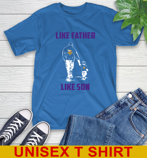 Minnesota Vikings NFL Football Like Father Like Son Sports T-Shirt 11