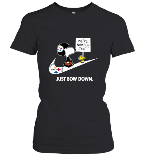 Pittsburgh Steelers Are Number One – Just Bow Down Snoopy Women's T-Shirt