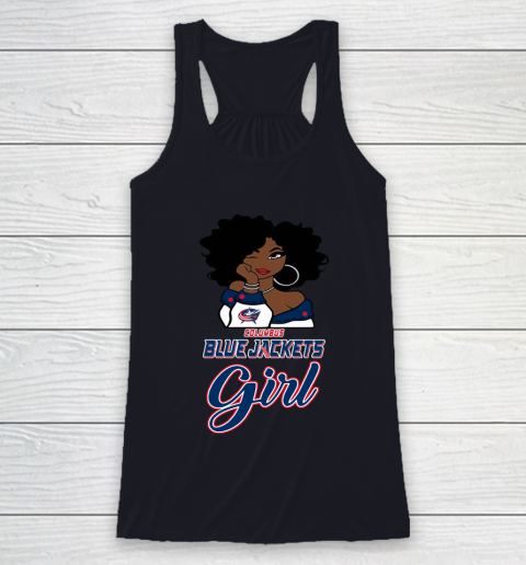 Columbus Blue Jackets Girl NHL Racerback Tank 8