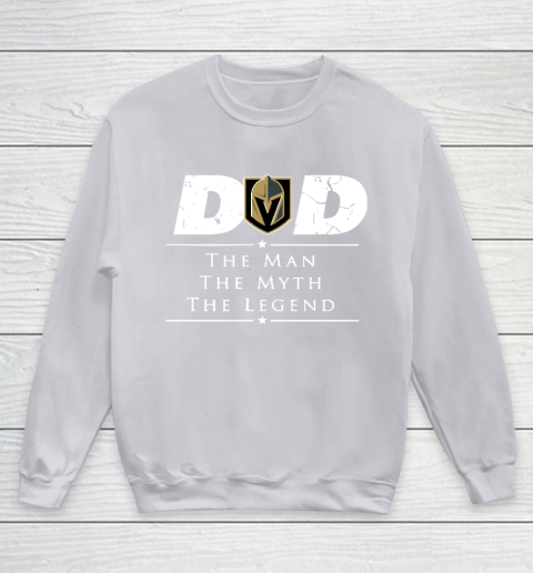 Vegas Golden Knights NHL Ice Hockey Dad The Man The Myth The Legend Youth Sweatshirt 3