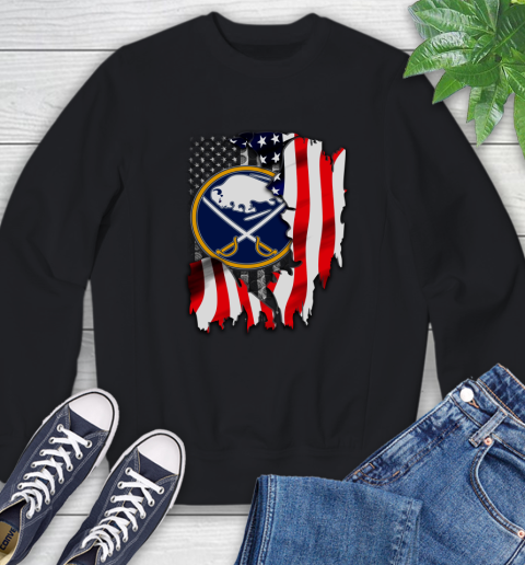 Buffalo Sabres NHL Hockey American Flag Sweatshirt