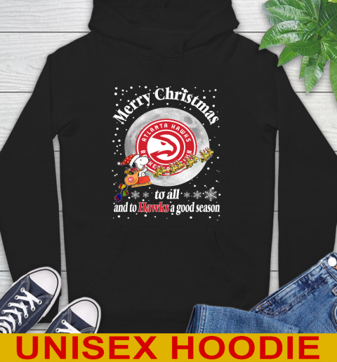 Atlanta Hawks Merry Christmas To All And To Hawks A Good Season NBA Basketball Sports Hoodie