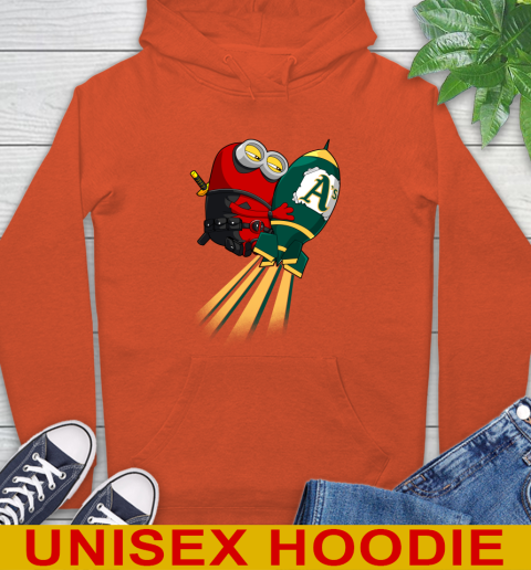 MLB Baseball Oakland Athletics Deadpool Minion Marvel Shirt Hoodie 5 MLB Baseball Oakland Athletics Deadpool Minion Marvel Shirt Hoodie - Image 5