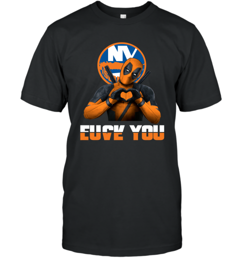 NHL New York Islanders Deadpool Love You Fuck You Hockey Sports
