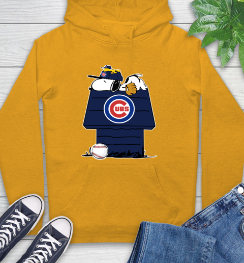 MLB Chicago Cubs Snoopy Woodstock The Peanuts Movie Baseball T Shirt Hoodie 3