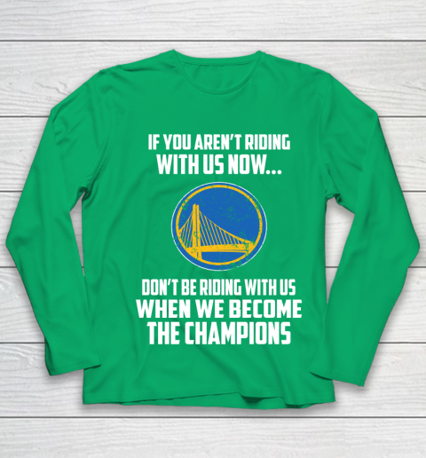NBA Golden State Warriors Basketball We Become The Champions Youth Long Sleeve 4