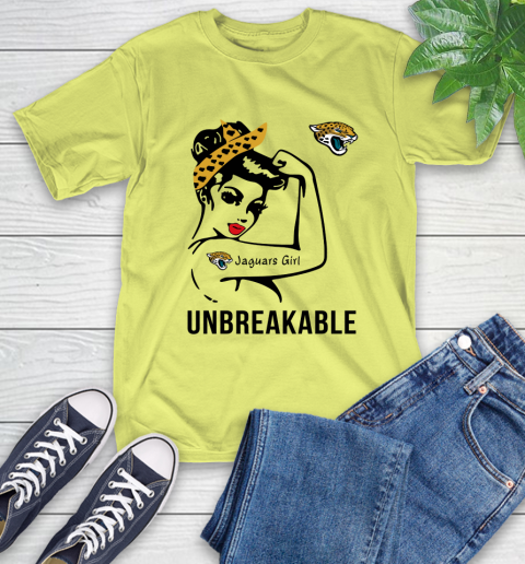 NFL Jacksonville Jaguars Girl Unbreakable Football Sports T-Shirt 8