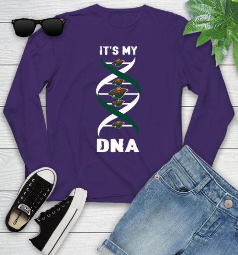 Minnesota Wild NHL Hockey It's My DNA Sports Youth Long Sleeve 4
