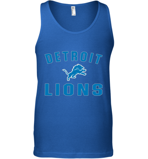Detroit Lions NFL Line by Fanatics Branded Blue Vintage Victory Tank Top