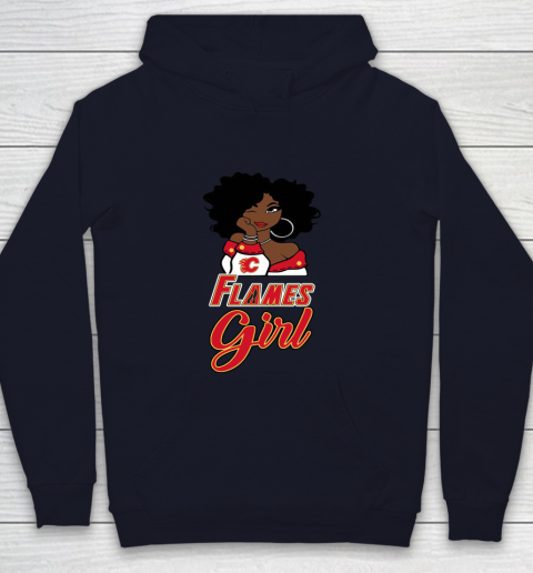 Calgary Flames Girl NHL Youth Hoodie 3