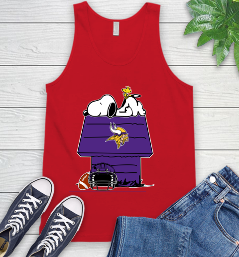 Minnesota Vikings NFL Football Snoopy Woodstock The Peanuts Movie Tank Top 6