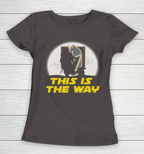 Vegas Golden Knights NHL Ice Hockey Star Wars Yoda And Mandalorian This Is The Way Women's T-Shirt 7