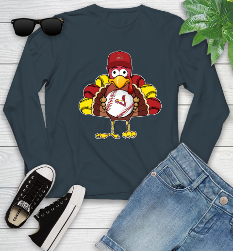 St.Louis Cardinals Turkey thanksgiving Youth Long Sleeve 8