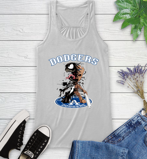 MLB Los Angeles Dodgers Baseball Venom Groot Guardians Of The Galaxy Racerback Tank