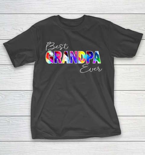 GrandFather gift shirt Mens Best Grandpa Ever, Matching Grand dad Baby Love Geometric T Shirt T-Shirt