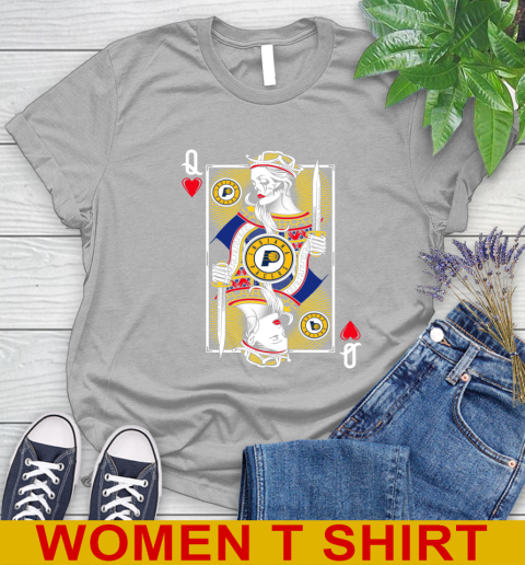 NBA Basketball Indiana Pacers The Queen Of Hearts Card Shirt Women's T-Shirt 5