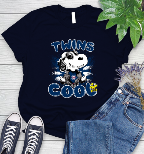 MLB Baseball Minnesota Twins Cool Snoopy Shirt Women's T-Shirt 2
