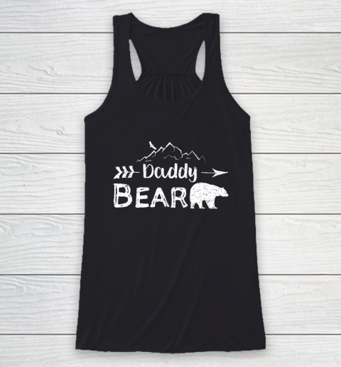 Mens Daddy Bear Shirt Matching Family Mama Papa Bear Camping Racerback Tank