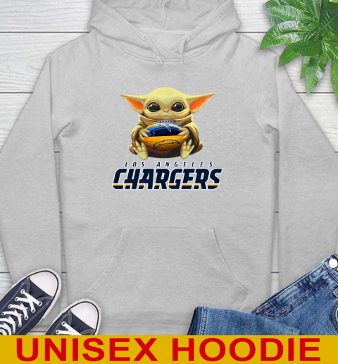 NFL Football Los Angeles Chargers Baby Yoda Star Wars Shirt Hoodie 6