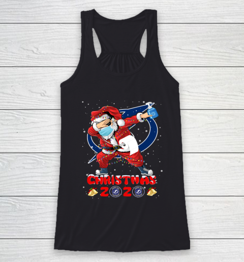 Tampa Bay Lightning Funny Santa Claus Dabbing Christmas 2020 NHL Racerback Tank