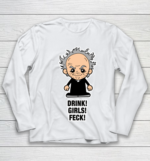 Father's Day Funny Gift Ideas Apparel  Lil Father Jack  Drink Youth Long Sleeve