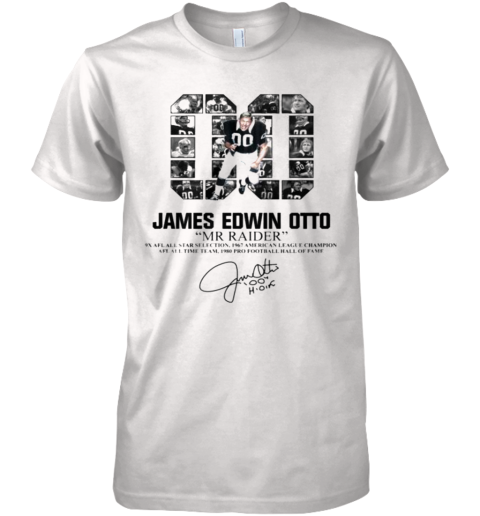 00 James Edwin Otto Mr Raider Signature Premium Men's T-Shirt