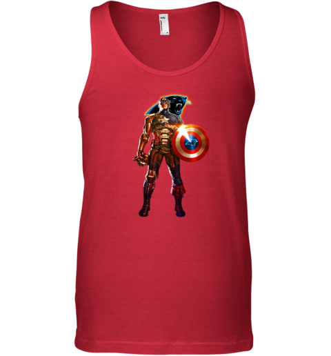 NFL Captain America Carolina Panthers Tank Top - Rookbrand