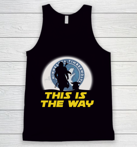 Minnesota Timberwolves NBA Basketball Star Wars Yoda And Mandalorian This Is The Way Tank Top