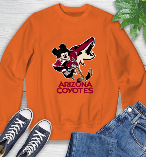 NHL Arizona Coyotes Mickey Mouse Disney Hockey T Shirt Sweatshirt 4