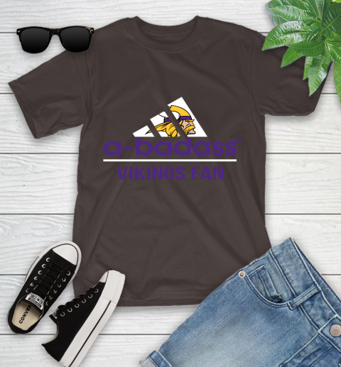 Minnesota Vikings NFL Football A Badass Adidas Adoring Fan Sports (1) Youth T-Shirt 7